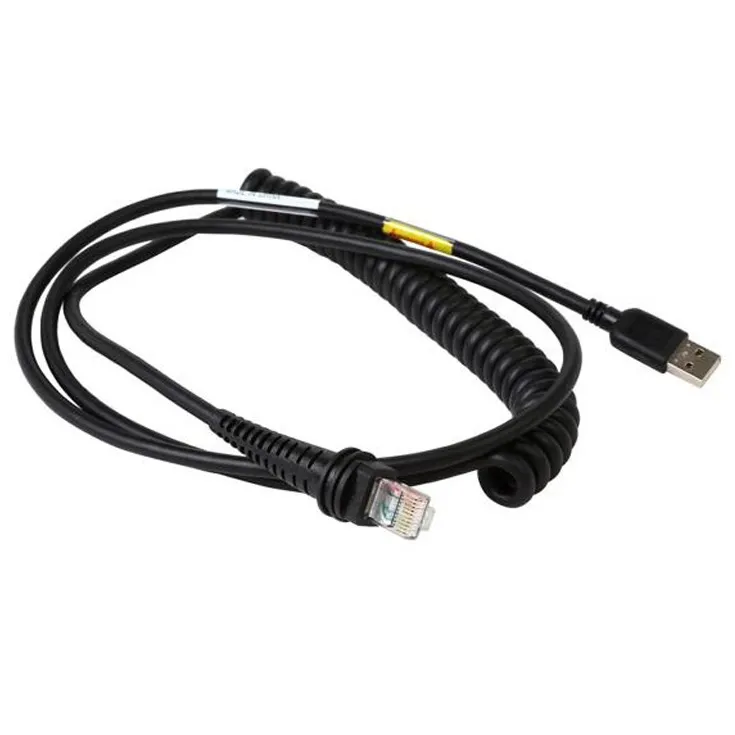 [CBL-500-300-C00] HONEYWELL CABLE 1200/1300/1900 USB A COILED 3M BLK