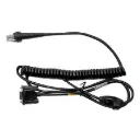 [CBL-020-300-C00-01] Honeywell 3m Coiled RS232 DB9F Scanner Cable