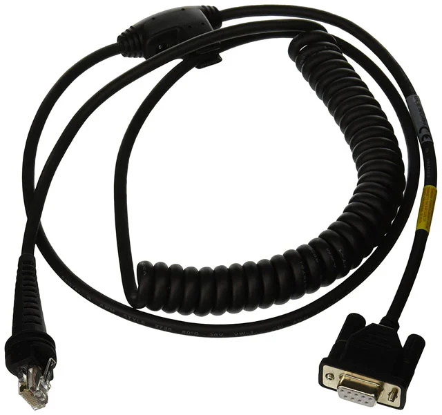 [CBL-020-300-C00-02] Honeywell 3m Coiled RS232 DB9F Scanner Cable | CBL-020-300-C00-02