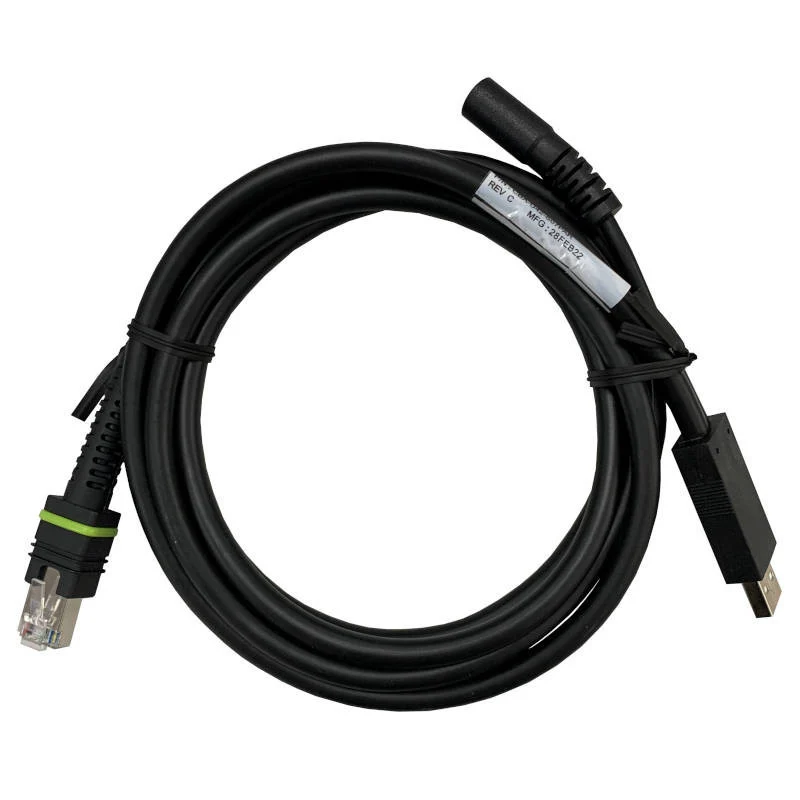 [CBA-U46-S07ZAR] Zebra 2m Shielded USB-A Scanner Cable – Straight, BC 1.2 | CBA-U46-S07ZAR